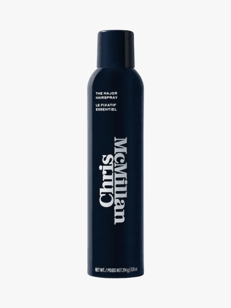 Chris McMillan The Major Hairspray in branded component on a light gray background