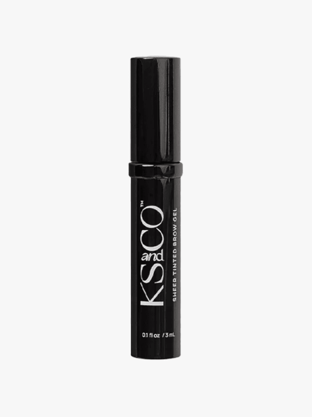 KS & Co. Brow Gel in branded component on a light gray background