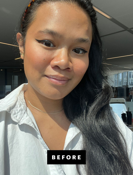 Jesa Marie Calaor before applying concealer