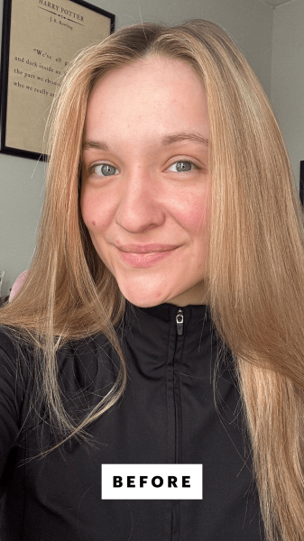 Herrick before applying the Armani Beauty Luminous Silk Concealer